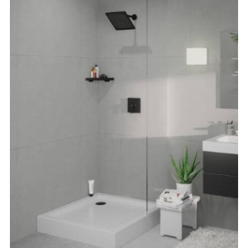 Dušas galva Hansgrohe Crometta E 24 cm, matēti melna 26726670