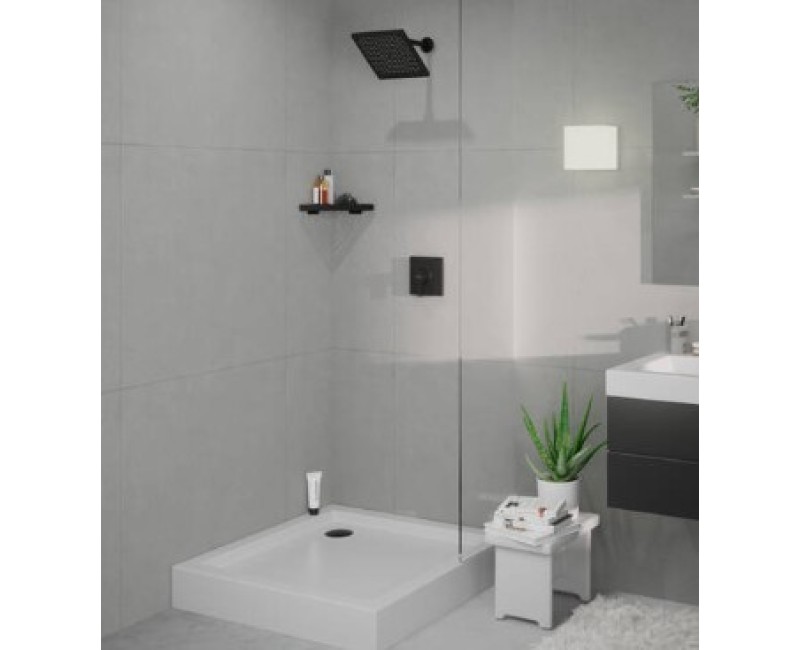 Dušas galva Hansgrohe Crometta E 24 cm, matēti melna 26726670
