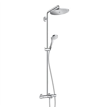 Душевая система Hansgrohe Croma Select термостатический смеситель для ванны Showerpipe 280 с аксессуарами, хром 26792000