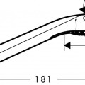 Dušas klausule Hansgrohe Croma Select S - Multi rokas dušas, 3 plūsmas, balta/hroma 26800400
