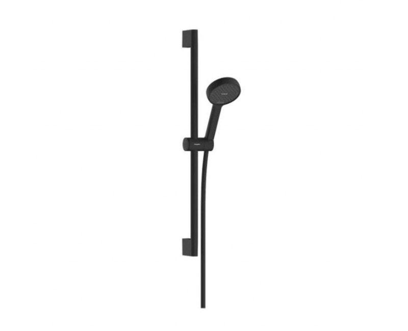 Dušas Komplekts Hansgrohe Activera Select S Rokas duša, stienis un šļūtene, 2 plūsmas, EcoSmart, matēti melna 28044670