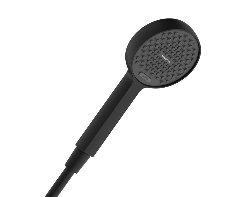 Душевой набор Hansgrohe Activera Select S, ручной душ, штанга и шланг, 2 режима струи, EcoSmart, матовый черный 28050670