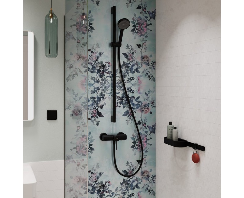 Душевой набор Hansgrohe Activera Select S, ручной душ, штанга и шланг, 2 режима струи, EcoSmart, матовый черный 28050670