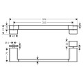 Dušo durų rankena Hansgrohe AddStoris, 400 mm, chromas 41759000