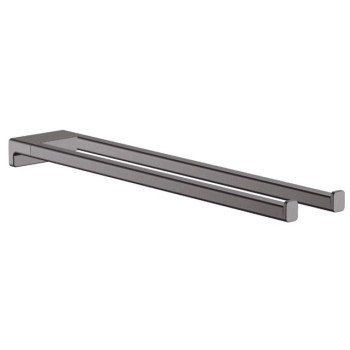 Dvieļu turētājs Hansgrohe AddStoris Dubultais, 45 cm, birstēts melns hroms 41770340