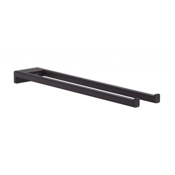 Dvieļu turētājs Hansgrohe AddStoris Dubultais, garums 45 cm, matēti melns 41770670