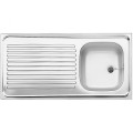 Virtuves Izlietne BLANCO LAY-ON SINK R-ES 10X5 1/2" Natural m.UEL Nerūsējošais tērauds, Dabīgs pārklājums 510502