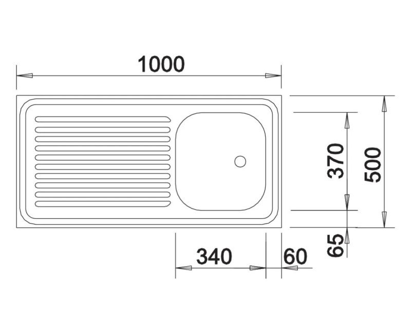 Virtuves Izlietne BLANCO LAY-ON SINK R-ES 10X5 1/2" Natural m.UEL Nerūsējošais tērauds, Dabīgs pārklājums 510502