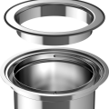 Atkritumu šķirošanas sistēmas BLANCO SOLON stainless steel Flush 512471