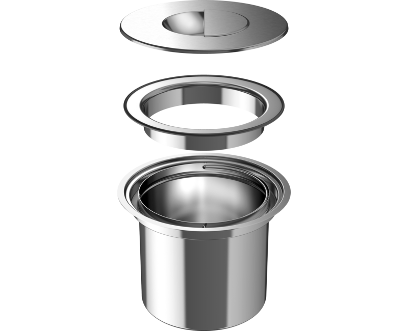 Atkritumu šķirošanas sistēmas BLANCO SOLON stainless steel Flush 512471