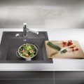 Virtuves Izlietne BLANCO DALAGO 6 SILG PDUR Black M. AF Melna, SILGRANIT™ 525873
