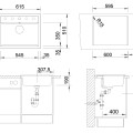 Virtuvinė kriauklė BLANCO DALAGO 6 SILG Soft white M. AF SILGRANIT™, PuraDur™, Švelniai balta 527063