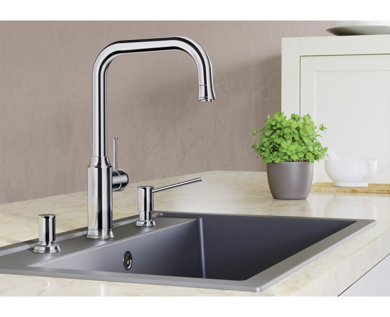 Virtuves Izlietne BLANCO DALAGO 6 SILG PDUR Black M. AF Melna, SILGRANIT™ 525873