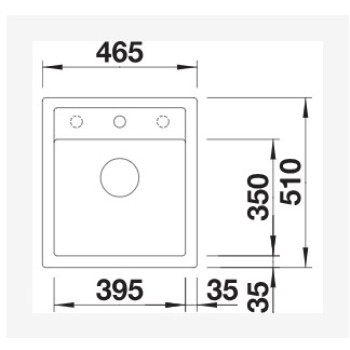Virtuves izlietne BLANCO DALAGO 45 SILG PDUR White M.AF  SILGRANIT™ 517160