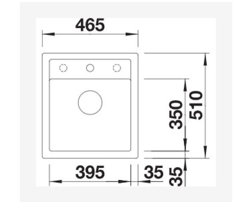 Кухонная мойка BLANCO DALAGO 45 SILG Серый вулкан M.AF SILGRANIT™ 527242