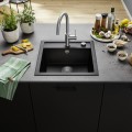 Кухонная мойка BLANCO DALAGO 5 SILG PDUR Black M.AF Black, SILGRANIT™ 525871