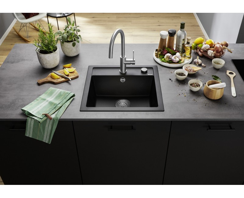 Кухонная мойка BLANCO DALAGO 5 SILG PDUR Black M.AF Black, SILGRANIT™ 525871