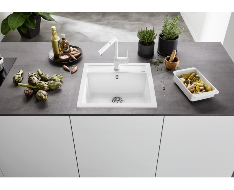 Кухонная мойка BLANCO DALAGO 5 SILG PDUR White M.AF SILGRANIT™, PuraDur™, Белый 518524