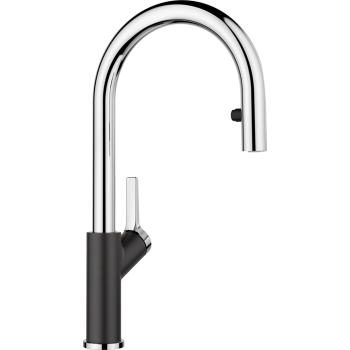 Virtuves izlietnes maisītājs BLANCO CARENA-S Vario Anthracite/Hromēts HD 521358