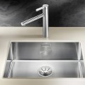 Virtuves Izlietne BLANCO CLARON 550-U InFino O.AF Nerūsējošais tērauds, Satīna spīdīga 521579