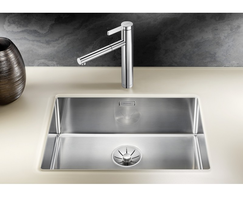Virtuves Izlietne BLANCO CLARON 550-U InFino O.AF Nerūsējošais tērauds, Satīna spīdīga 521579