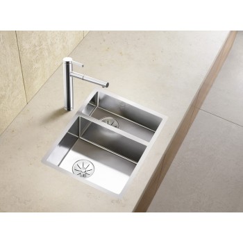 Virtuves Izlietne BLANCO CLARON 340/180-IF LI InFino O.AF Nerūsējošais tērauds, Satīna spīdīga 521607