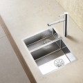 Virtuves Izlietne BLANCO CLARON 340/180-U RE InFino O.AF Nerūsējošais tērauds, Satīna spīdīga 521610