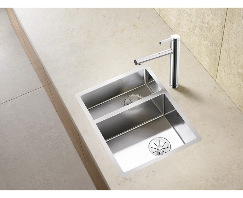 Virtuves Izlietne BLANCO CLARON 340/180-U RE InFino O.AF Nerūsējošais tērauds, Satīna spīdīga 521610