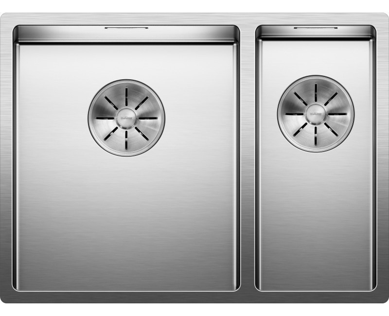 Кухонная мойка BLANCO CLARON 340/180-U LI InFino O.AF, нержавеющая сталь, глянцевый сатин 521609