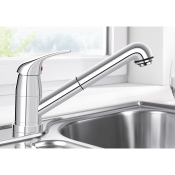 Virtuvinis kriauklės maišytuvas BLANCO DARAS-S-F Chromuotas HD 521752