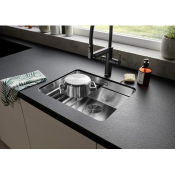 Virtuves Izlietne BLANCO ETAGON 500-U SATIN InFino O.AF  Nerūsējošais tērauds, Satīna spīdīga 521841