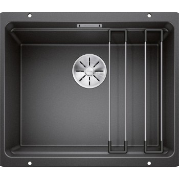 Virtuves Izlietne BLANCO ETAGON 500-U SILG PDUR Anthracite M.ZUB InFino O.AF SILGRANIT™, PuraDur™, Antracīta 522227