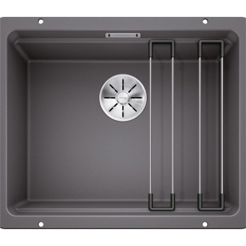 Virtuves Izlietne BLANCO ETAGON 500-U SILG PDUR Rock grey M.ZUB InFino O.AF SILGRANIT™, PuraDur™, Akmeņu pelēka 522228
