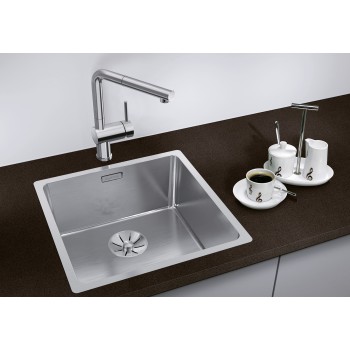 Virtuves Izlietne BLANCO ANDANO 400-IF SATIN InFino O.AF Nerūsējošais tērauds, Satīna spīdīga 522957