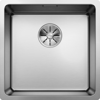 Virtuves Izlietne BLANCO ANDANO 400-U SATIN InFino O.AF  Nerūsējošais tērauds, Satīna spīdīga 522959