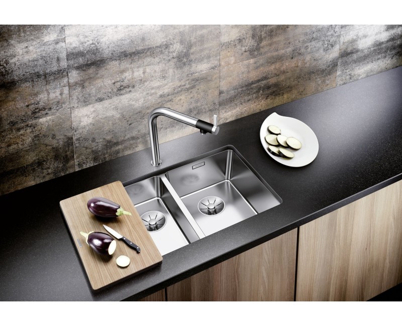 Virtuves Izlietne BLANCO ANDANO 340/180-U SATIN RE InFino O.AF  Nerūsējošais tērauds, Satīna spīdīga 522977