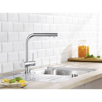 Virtuves izlietnes maisītājs BLANCO FONTAS II Hromēts HD 523128