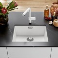 Virtuves Izlietne BLANCO SUBLINE 500-U SILG Soft white InFino O.AF SILGRANIT™, PuraDur™, Silti balts 527170