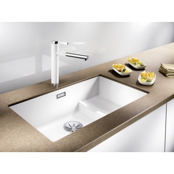 Virtuves Izlietne BLANCO SUBLINE 700-U Level SILG Soft white M.ZUB InFino O.AF  SILGRANIT™, Silti balts 527171