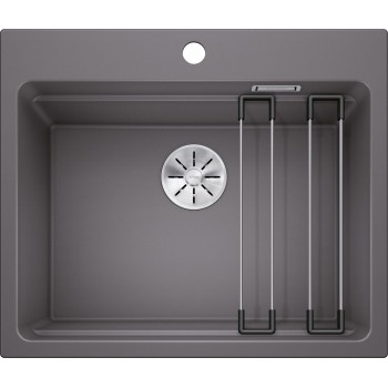 Virtuves Izlietne BLANCO ETAGON 6 PDUR Rock grey M.ZUB InFino O.AF SILGRANIT™, PuraDur™, Akmeņu pelēka 524540