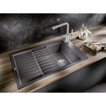 Virtuves Izlietne BLANCO ELON XL 6 S SILG Volcano Grey InFino O.AF SILGRANIT™, PuraDur™, Vulkāna pelēks 527252