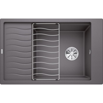 Virtuves Izlietne BLANCO ELON XL 6 S SILG PDUR Rock grey InFino O.AF SILGRANIT™, PuraDur™, Akmeņu pelēka 524845