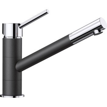 Virtuves izlietnes maisītājs BLANCO KANO Anthracite/hromēts HD 525028