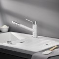 Кухонный смеситель BLANCO KANO Белый/хром HD 525030