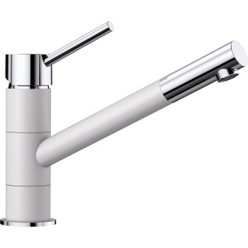 Virtuves izlietnes maisītājs BLANCO KANO Balts/hromēts HD 525030