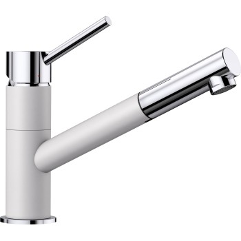 Virtuves izlietnes maisītājs BLANCO KANO-S Balts/hromēts HD 525040