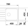 Кухонная мойка BLANCO LEMIS XL 6S-IF Compact O.AF Нержавеющая сталь 525111