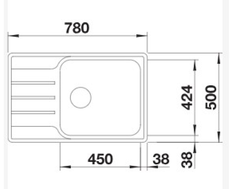 Кухонная мойка BLANCO LEMIS XL 6S-IF Compact O.AF Нержавеющая сталь 525111