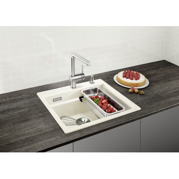 Virtuves Izlietne BLANCO ETAGON 6 Ceramic Magnolia glossy InFino M.AF Keramika, Magnolija spīdīga (Keramika) 525157
