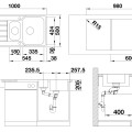 Virtuves Izlietne BLANCO CLASSIMO 6 S-IF RV 2B brushed M.ZUB InFino M.AF Nerūsējošais tērauds, Krāsots pārklājums 525329